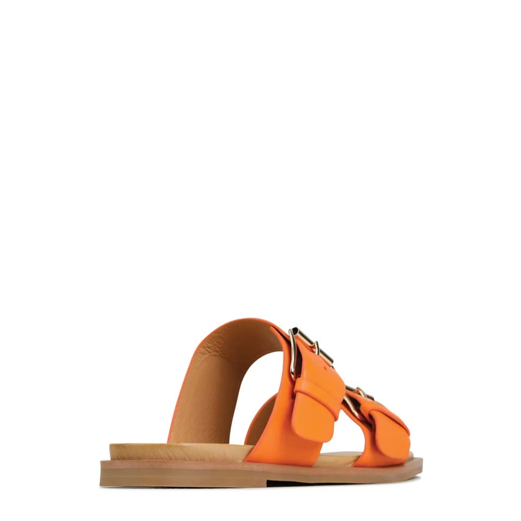 JETT DOUBLE STRAP SLIDE SANDALS LEATHER>EOS Footwear Cheap