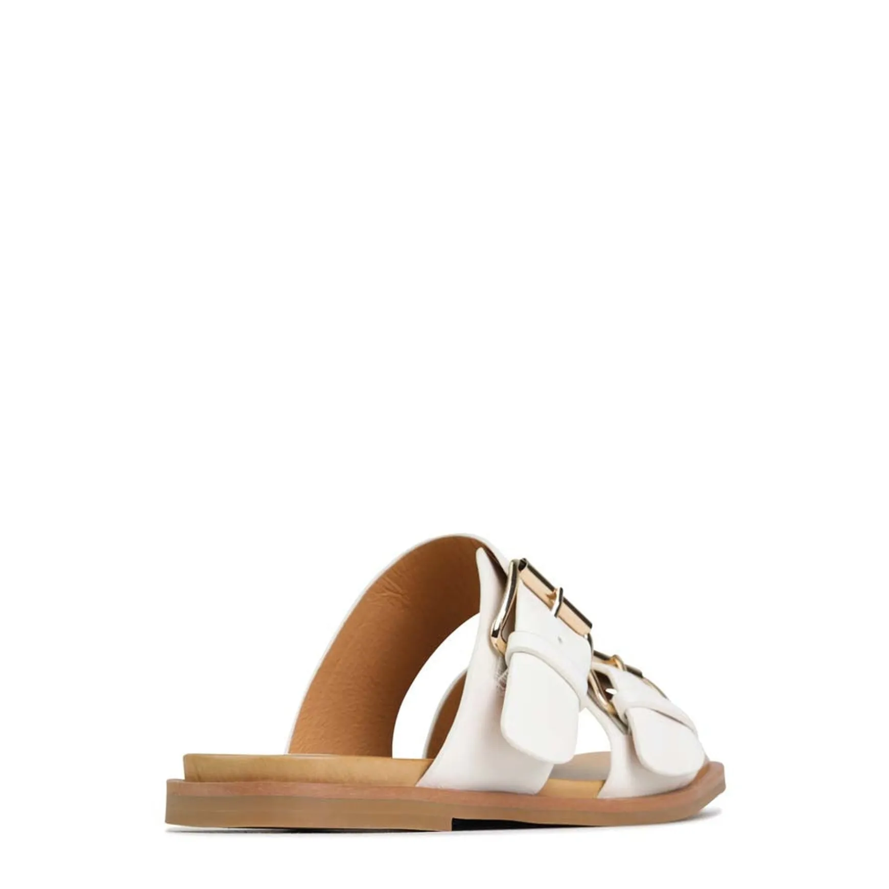 JETT DOUBLE STRAP SLIDE SANDALS LEATHER>EOS Footwear Cheap