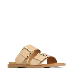 JETT DOUBLE STRAP SLIDE SANDALS LEATHER><noscript><img width=