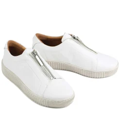 JOYA CHUNKY ZIPPER SNEAKERS LEATHER><noscript><img width=