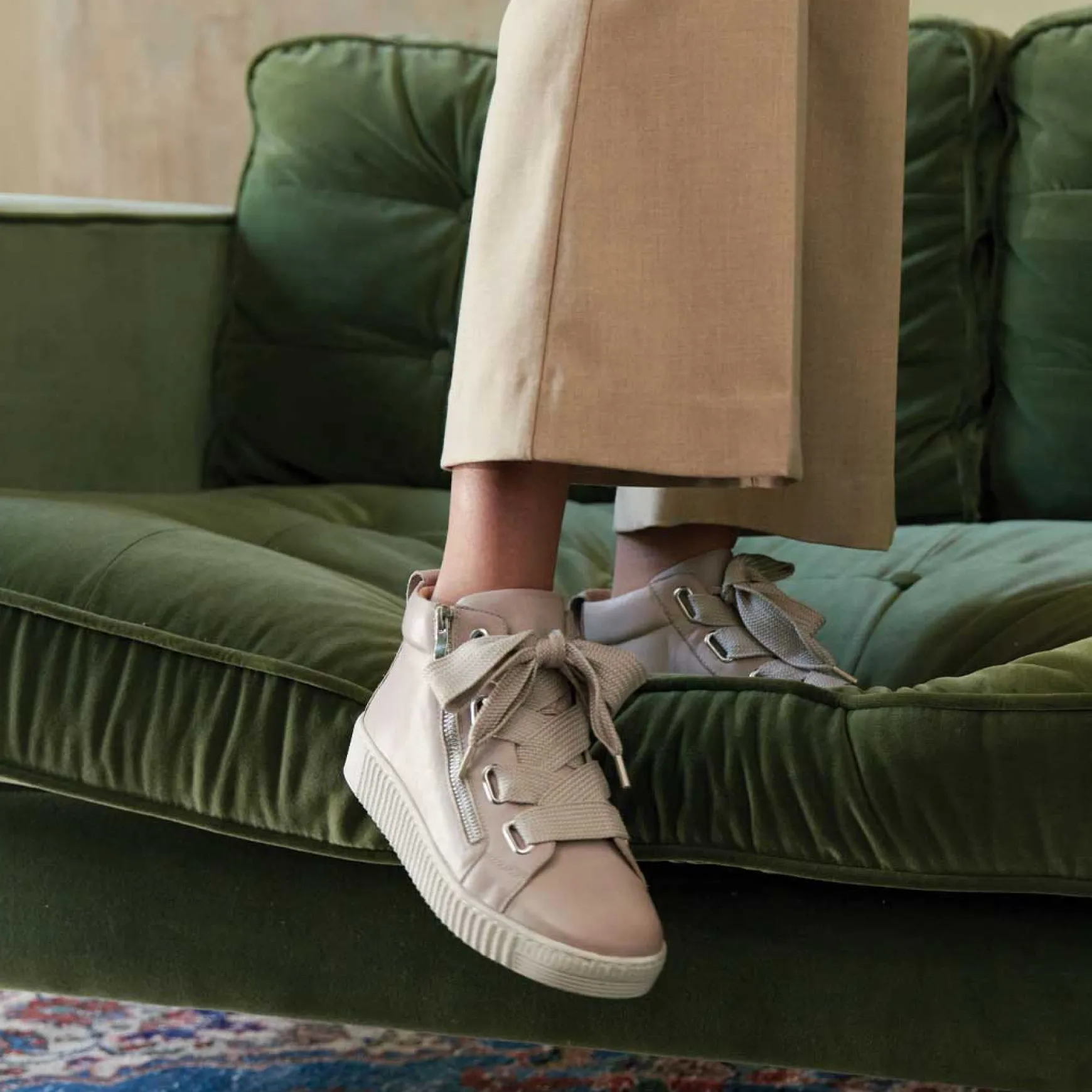 JOYOUS ARCHIVE LEATHER ZIP SNEAKER>EOS Footwear Online