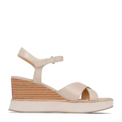 JUN LEATHER WEDGE SANDALS><noscript><img width=