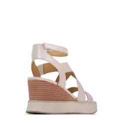 JUNI LEATHER STRAPPY WEDGE SANDALS><noscript><img width=