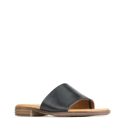 KAIA SLIDE SANDALS LEATHER><noscript><img width=