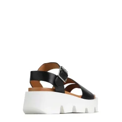 KAILA ANKLE STRAP WEDGE SANDALS LEATHER>EOS Footwear Best Sale