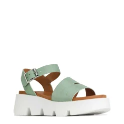 KAILA ANKLE STRAP WEDGE SANDALS LEATHER><noscript><img width=