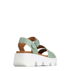KAILA ANKLE STRAP WEDGE SANDALS LEATHER><noscript><img width=