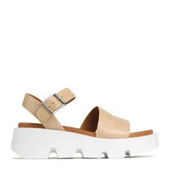 KAILA ANKLE STRAP WEDGE SANDALS LEATHER><noscript><img width=