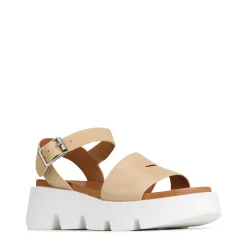 KAILA ANKLE STRAP WEDGE SANDALS LEATHER><noscript><img width=