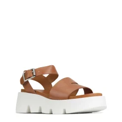 KAILA ANKLE STRAP WEDGE SANDALS LEATHER><noscript><img width=