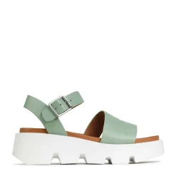 KAILA ANKLE STRAP WEDGE SANDALS LEATHER><noscript><img width=