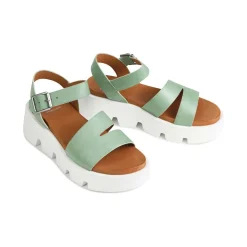 KAILA ANKLE STRAP WEDGE SANDALS LEATHER><noscript><img width=