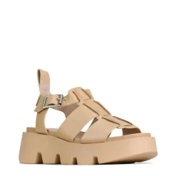 KAILAN LEATHER PLATFORM SANDALS><noscript><img width=