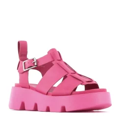 KAILAN LEATHER PLATFORM SANDALS><noscript><img width=