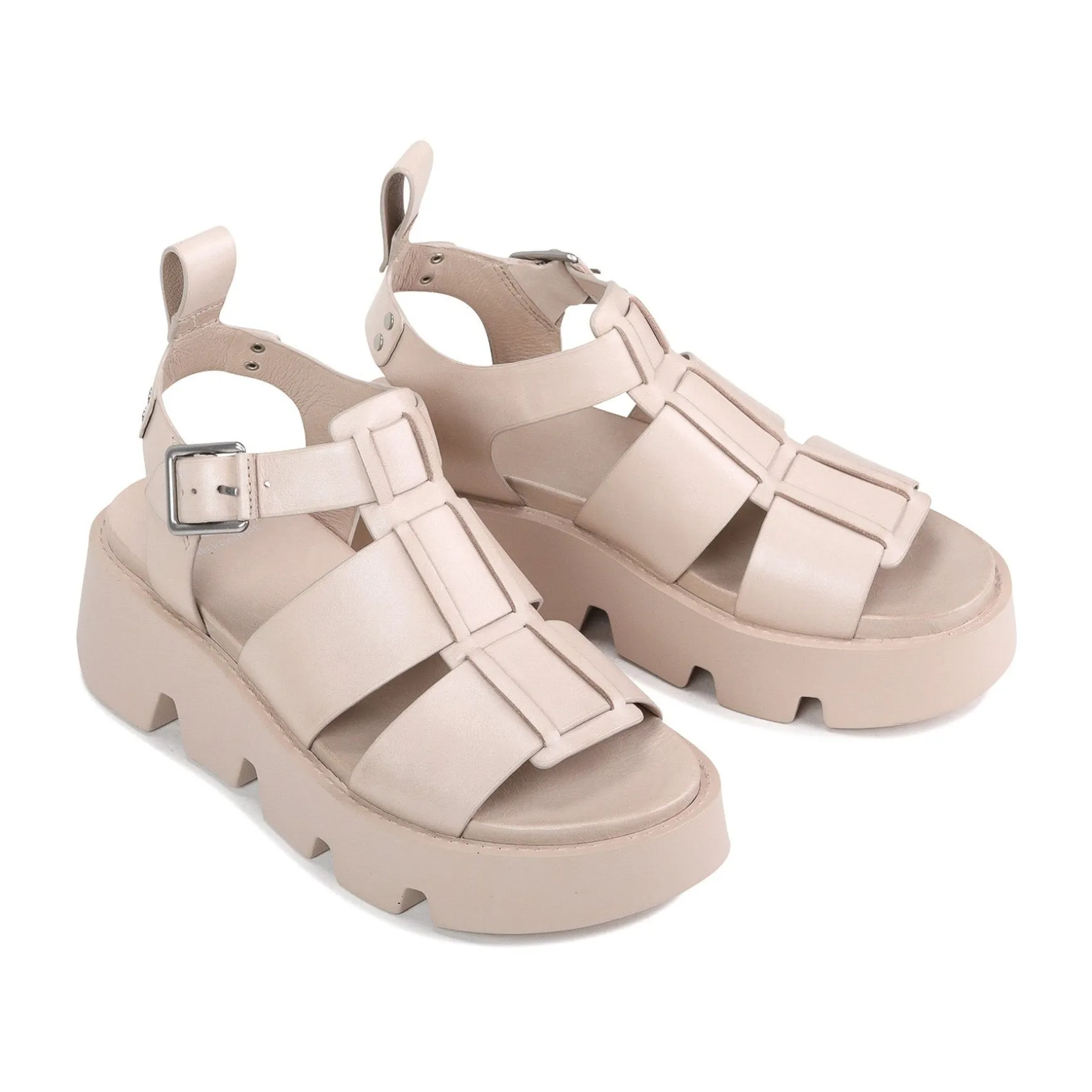KAILAN LEATHER PLATFORM SANDALS>EOS Footwear Hot