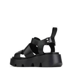 KAILAN LEATHER PLATFORM SANDALS><noscript><img width=