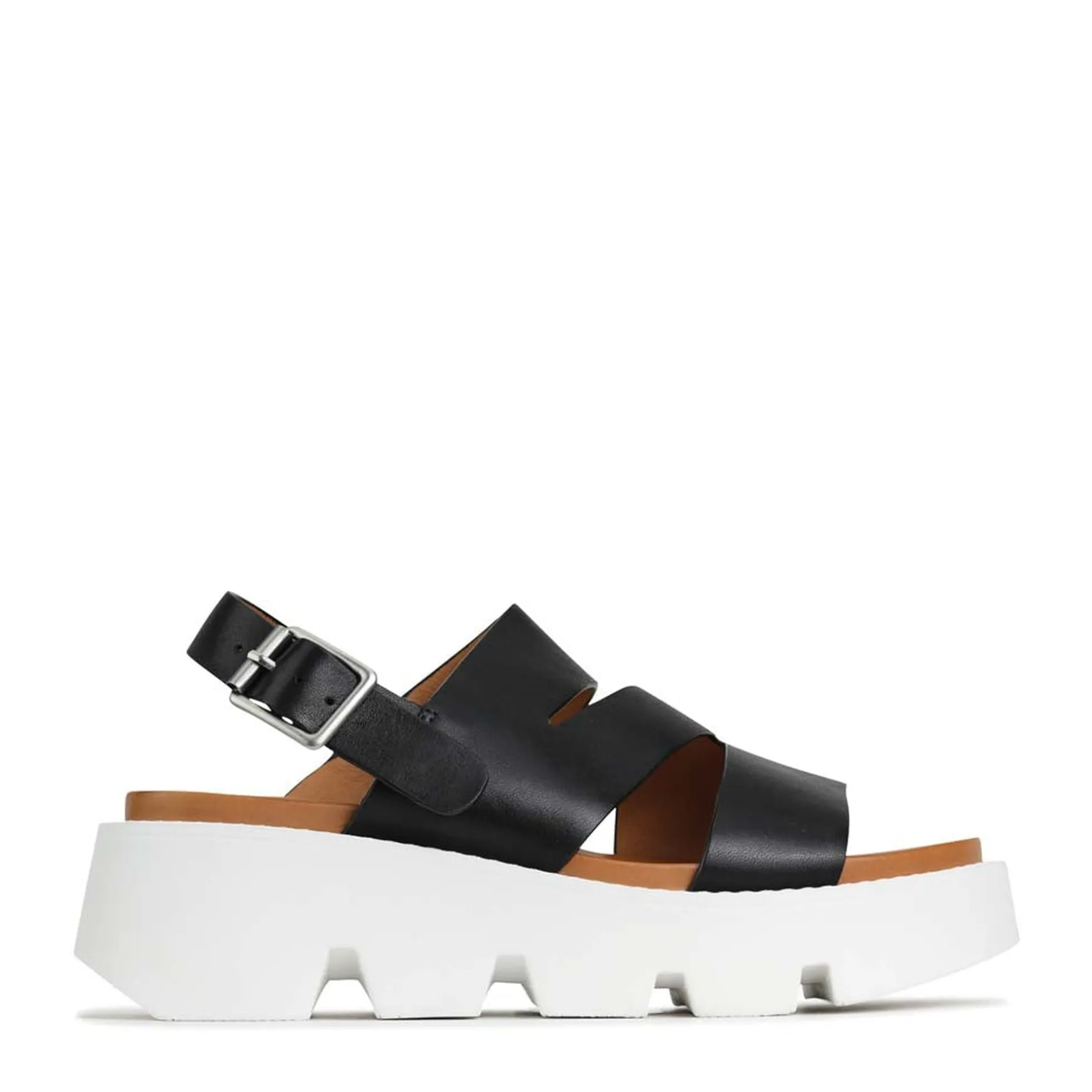 KAILI PLATFORM WEDGE SANDALS LEATHER>EOS Footwear Clearance