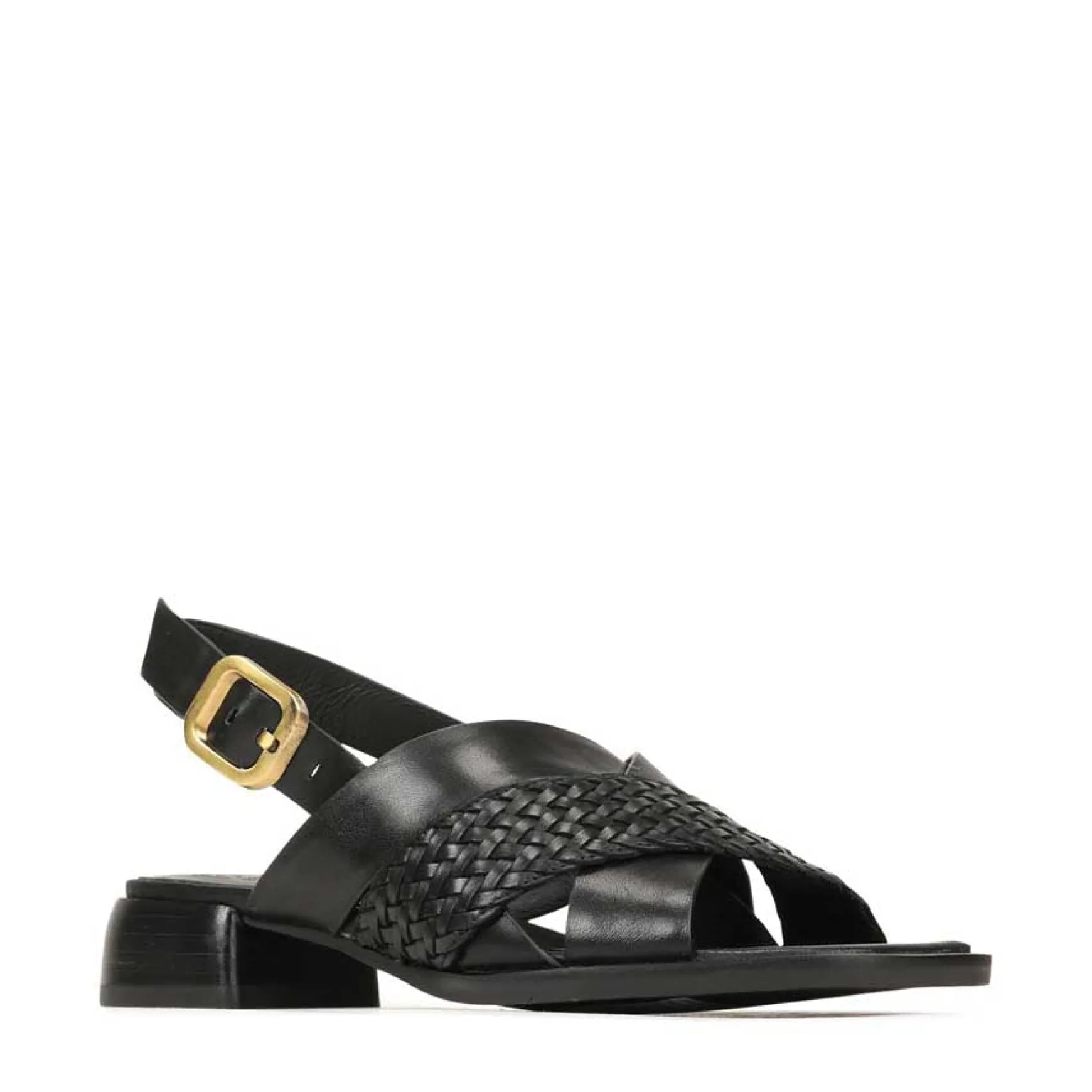 LATICIA LEATHER BLOCK HEEL SANDALS>EOS Footwear Sale