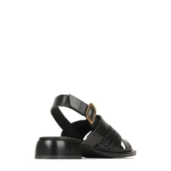 LATICIA LEATHER BLOCK HEEL SANDALS><noscript><img width=