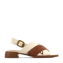 LATICIA LEATHER BLOCK HEEL SANDALS><noscript><img width=