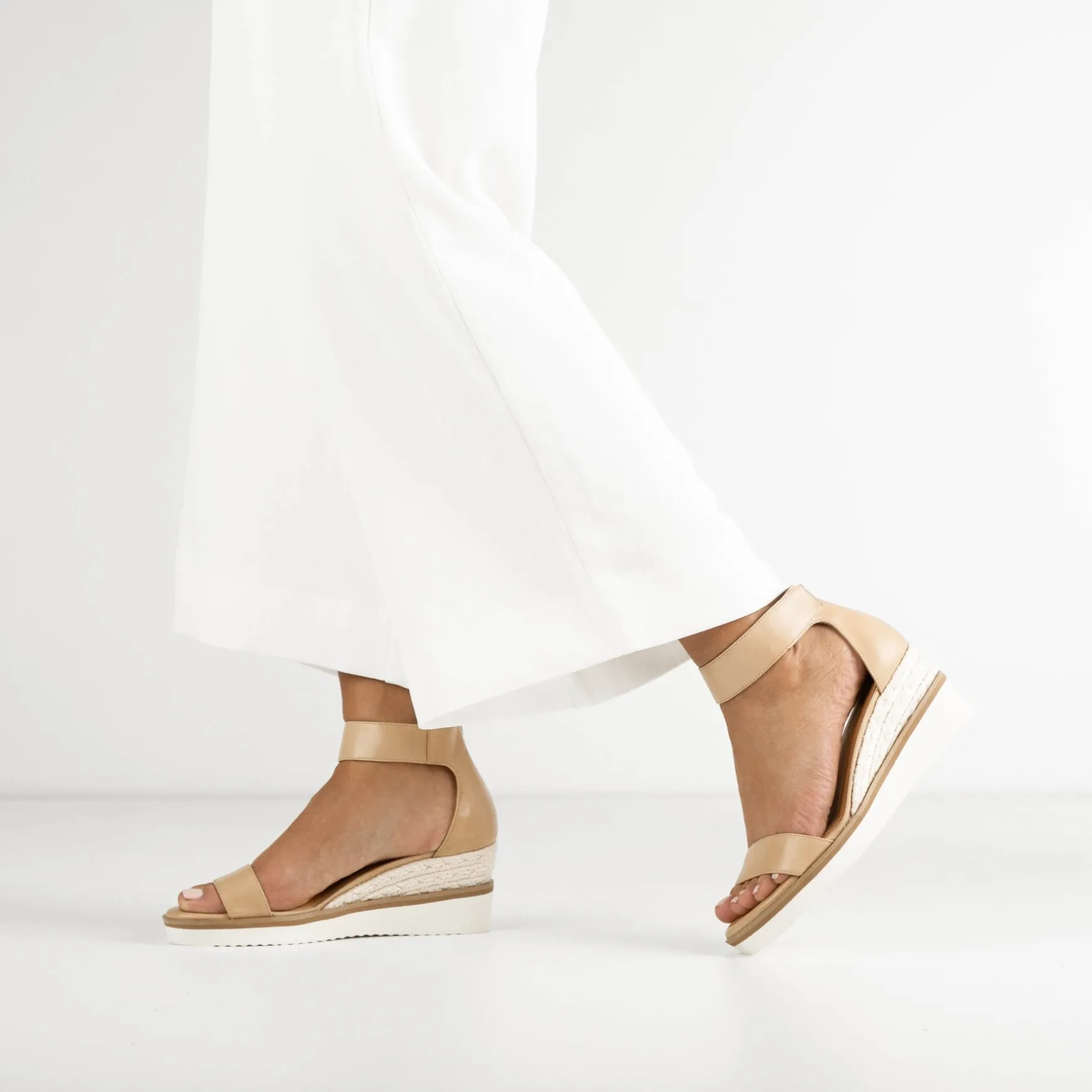 LAZY LEATHER ESPADRILLES SANDALS>EOS Footwear Fashion