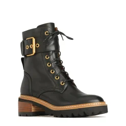 LINE LACE UP BOOTS LEATHER><noscript><img width=