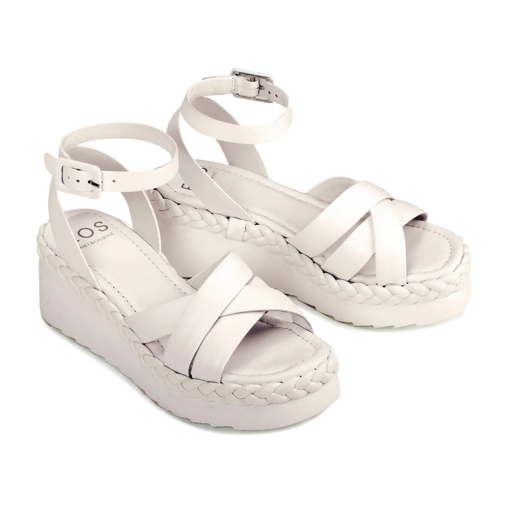 MELANA LEATHER WEDGE SANDALS>EOS Footwear Hot