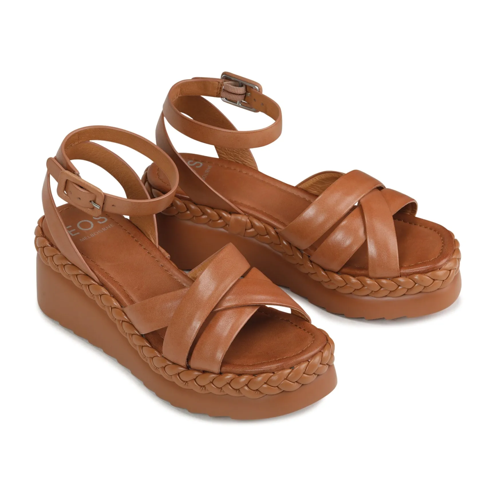 MELANA LEATHER WEDGE SANDALS>EOS Footwear Hot
