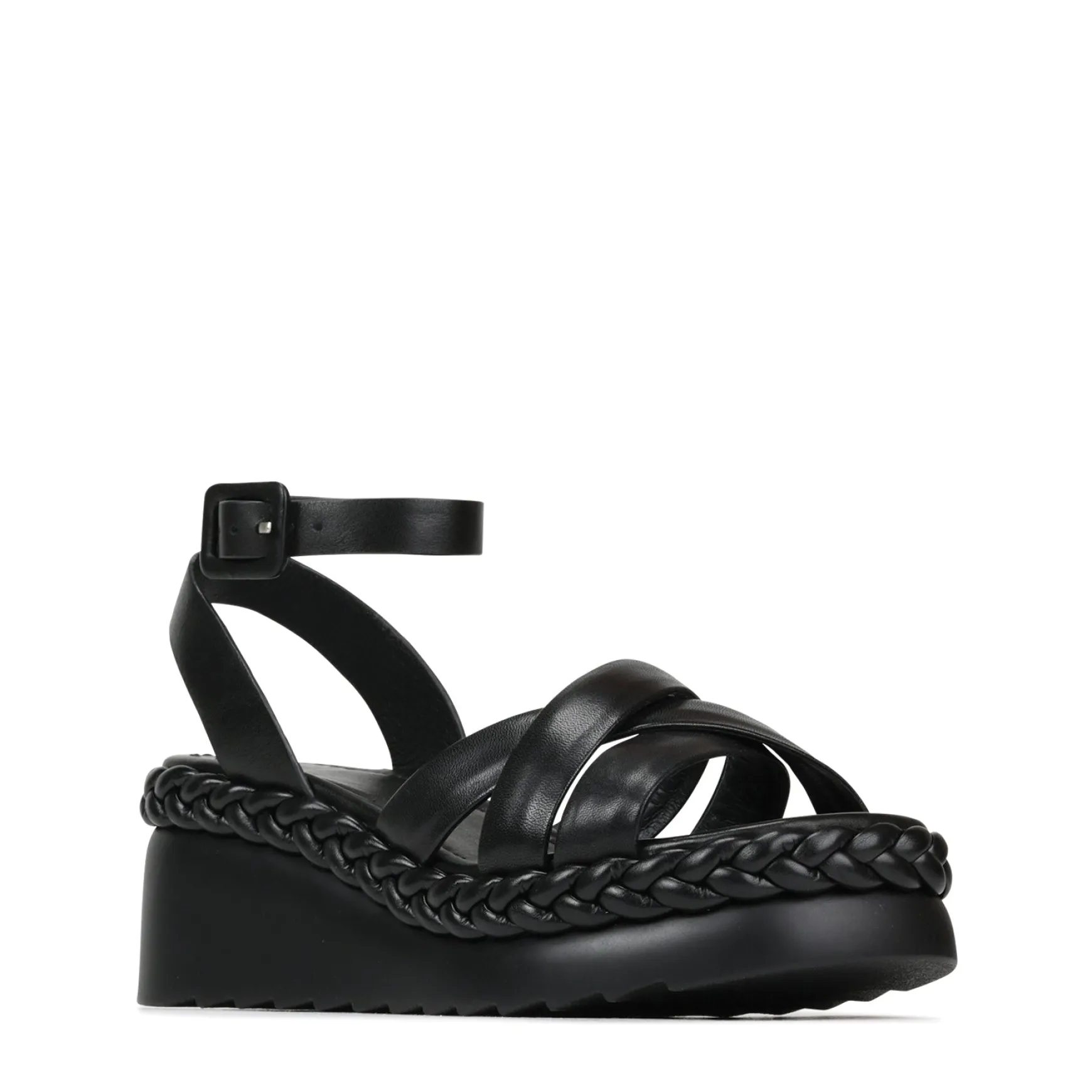 MELANA LEATHER WEDGE SANDALS>EOS Footwear Hot