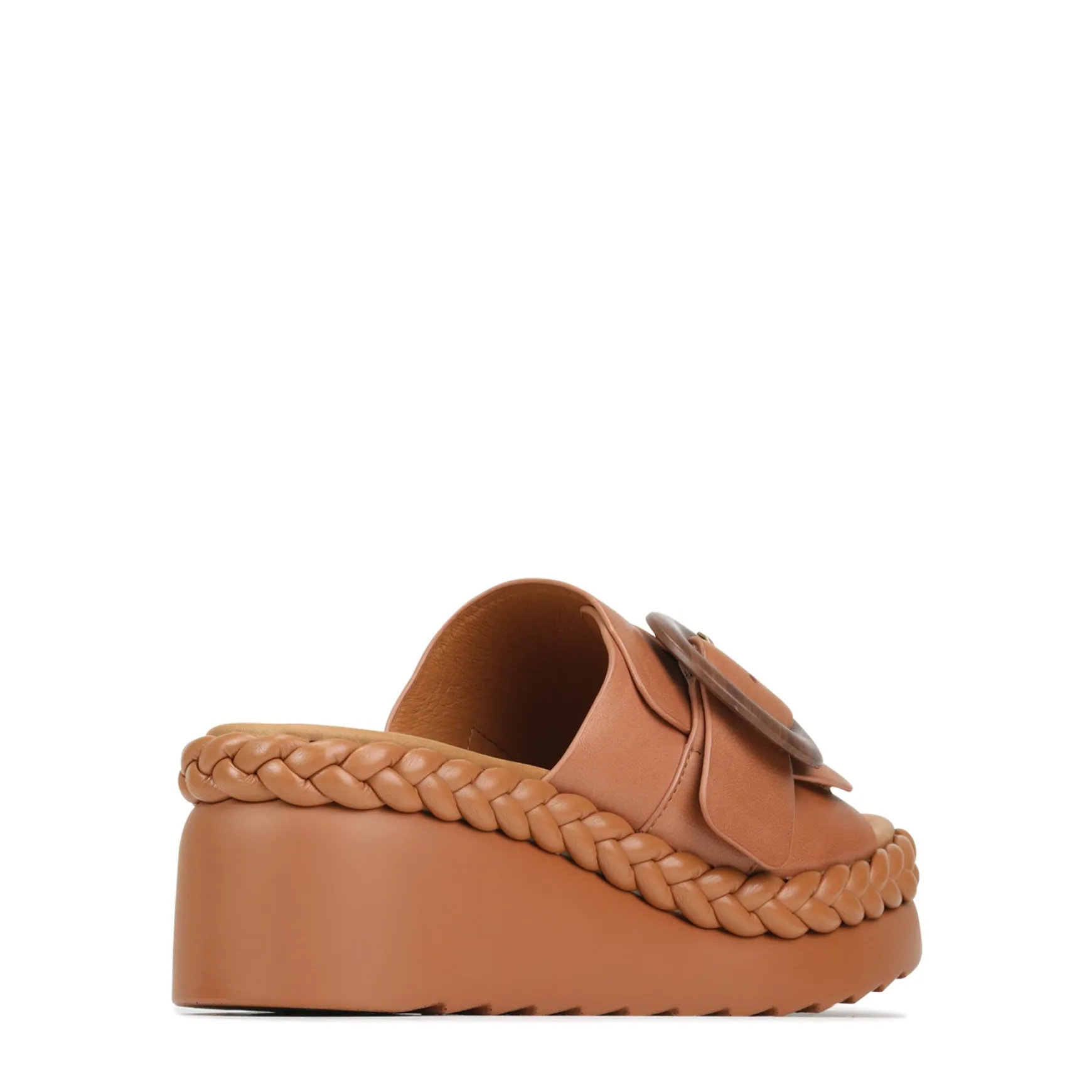 MENA LEATHR WEDGE SLIDE SANDALS>EOS Footwear Best