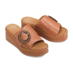 MENA LEATHR WEDGE SLIDE SANDALS><noscript><img width=
