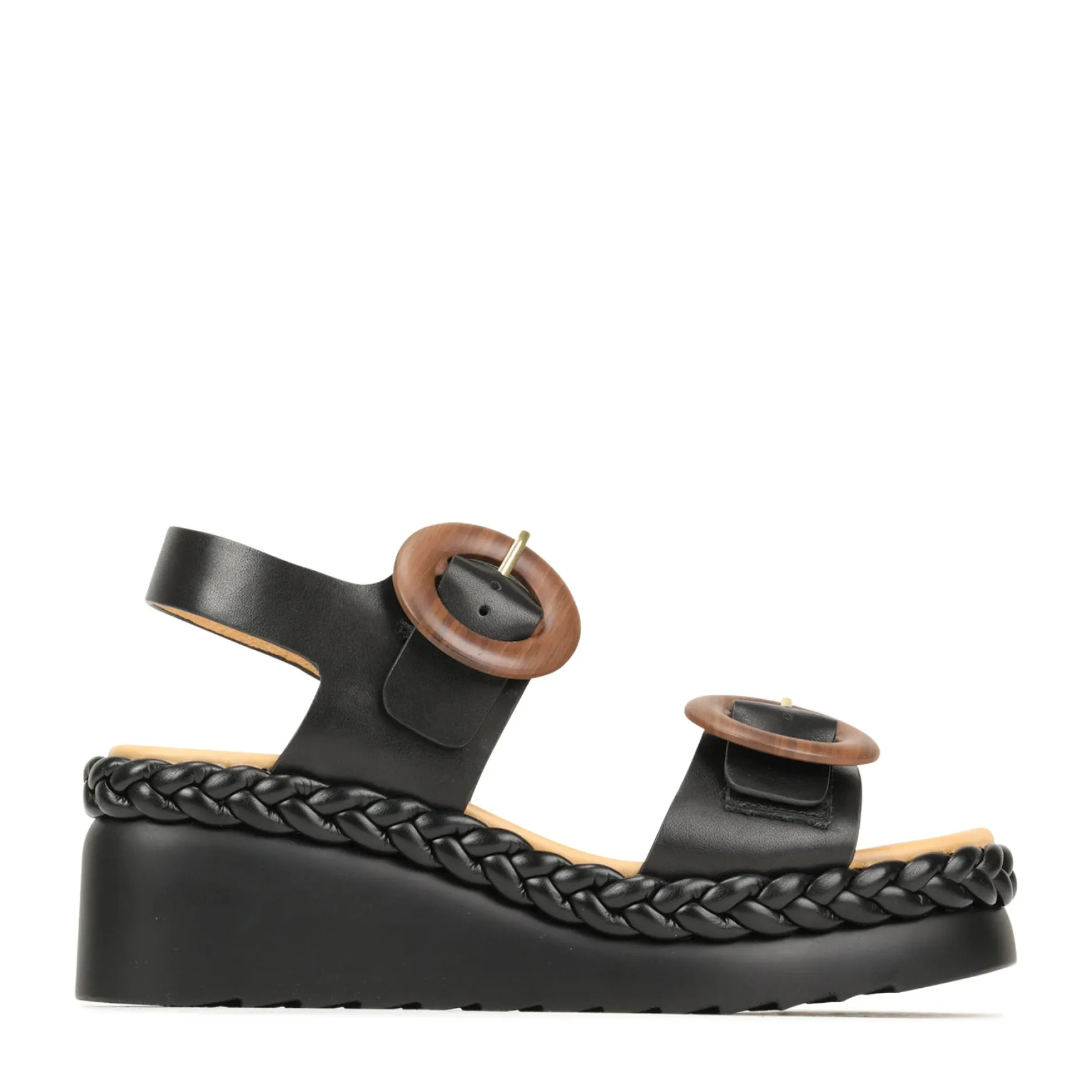 MENORCA LEATHER WEDGE SANDALS>EOS Footwear Sale