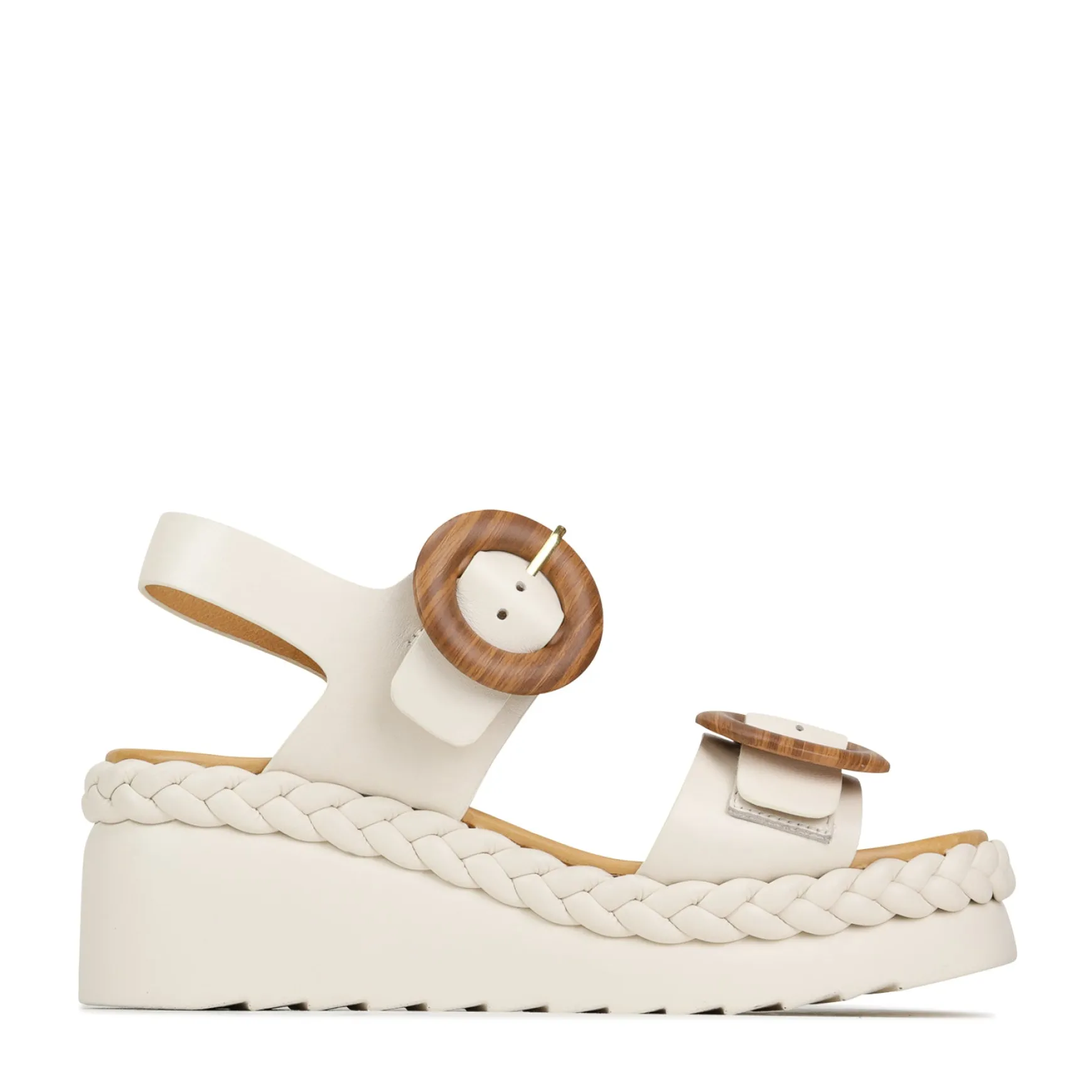 MENORCA LEATHER WEDGE SANDALS>EOS Footwear Sale