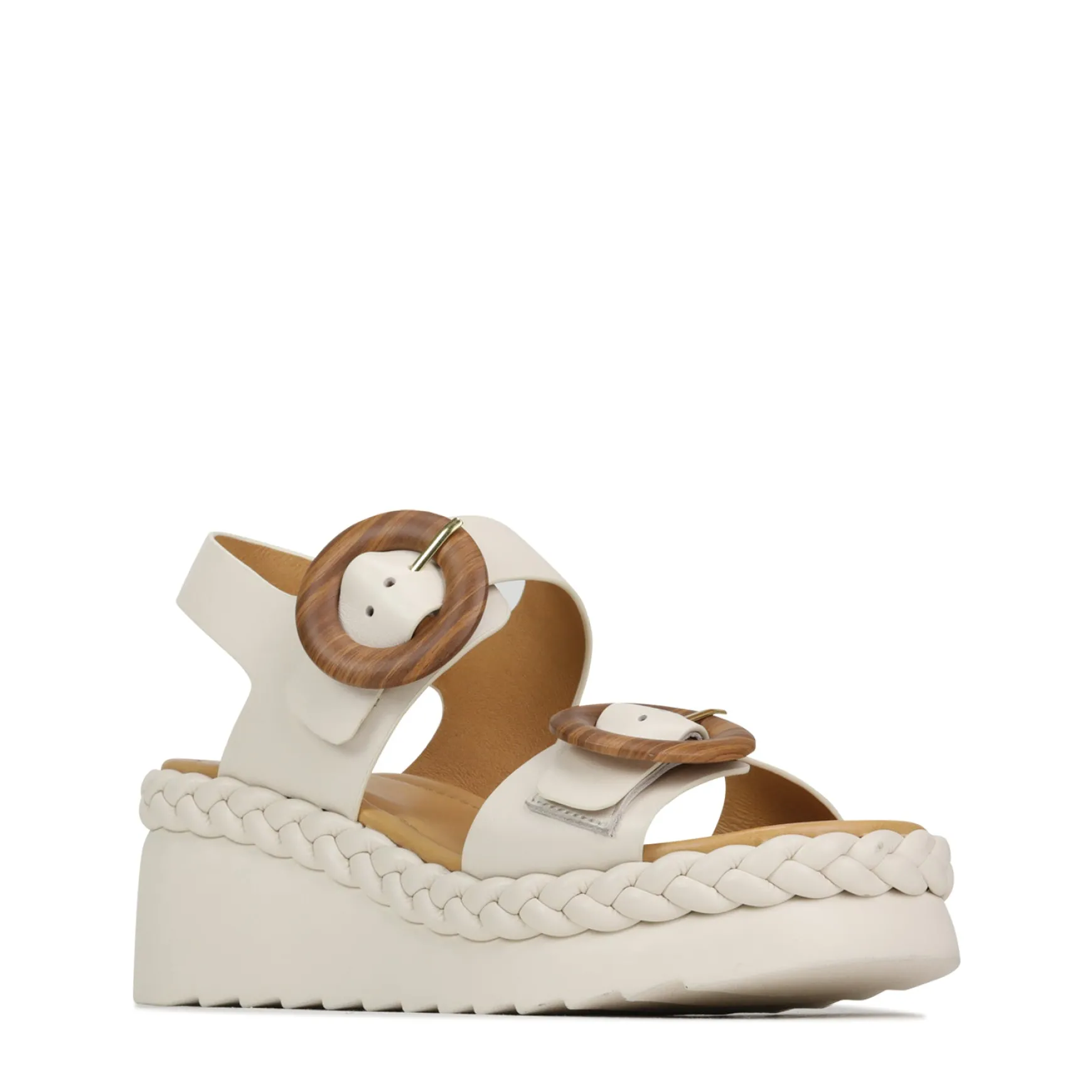 MENORCA LEATHER WEDGE SANDALS>EOS Footwear Sale