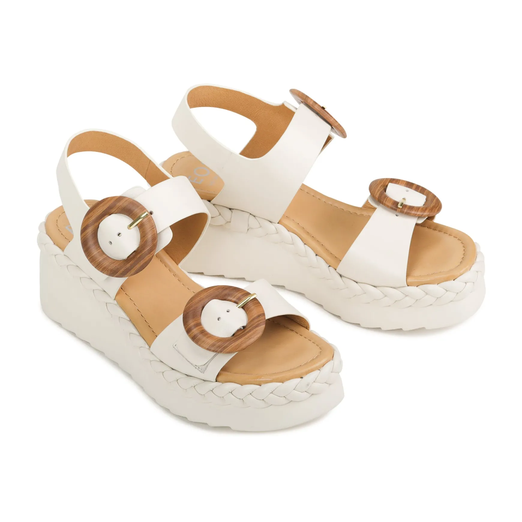MENORCA LEATHER WEDGE SANDALS>EOS Footwear Sale