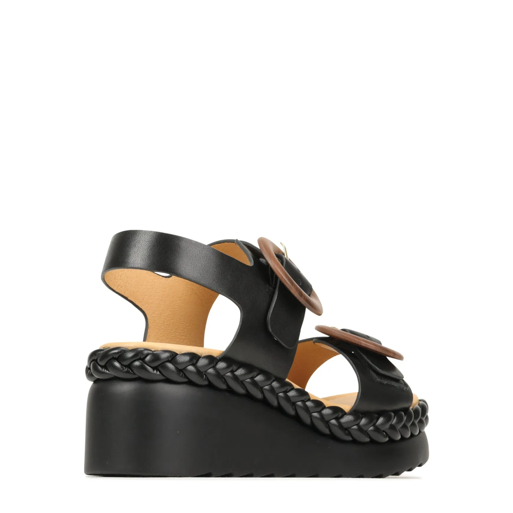 MENORCA LEATHER WEDGE SANDALS>EOS Footwear Sale