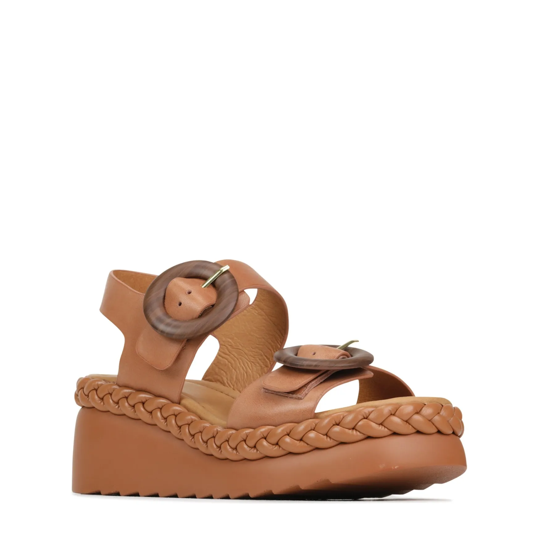 MENORCA LEATHER WEDGE SANDALS>EOS Footwear Sale