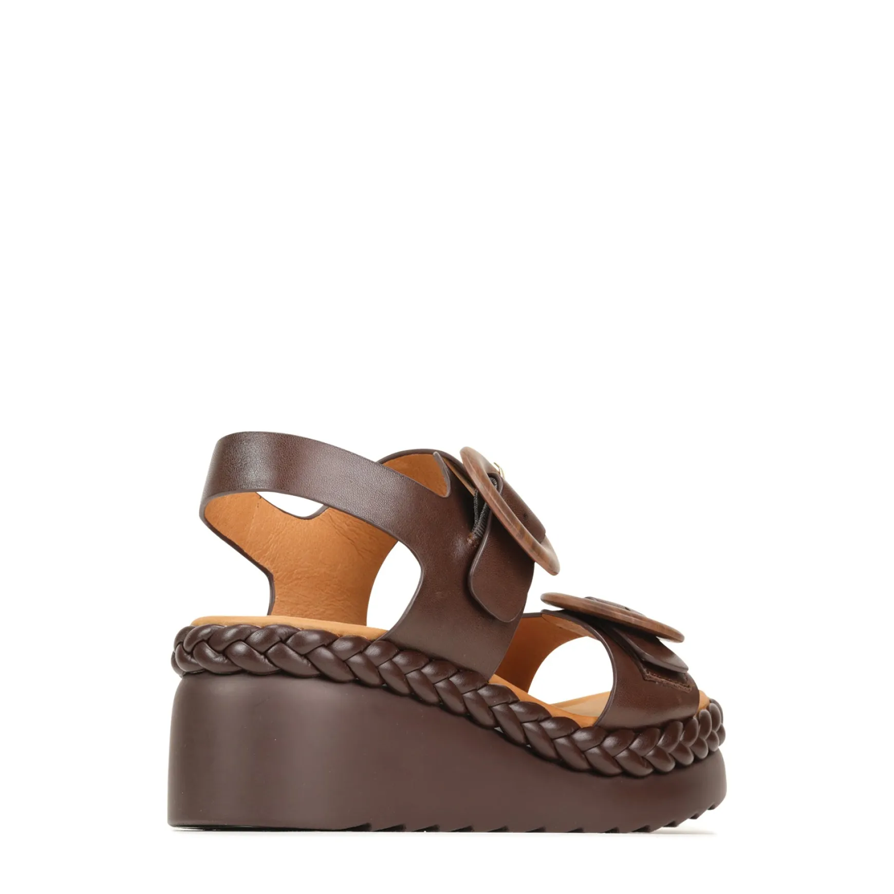 MENORCA LEATHER WEDGE SANDALS>EOS Footwear Sale