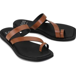 MIRA LEATHER SQUARE TOE SANDALS><noscript><img width=