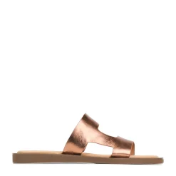 MISA LEATHER SLIDE SANDALS>EOS Footwear Outlet