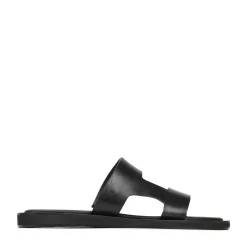 MISA LEATHER SLIDE SANDALS><noscript><img width=