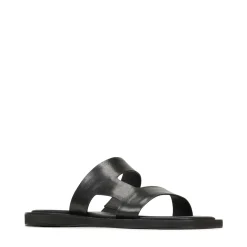 MISA LEATHER SLIDE SANDALS><noscript><img width=