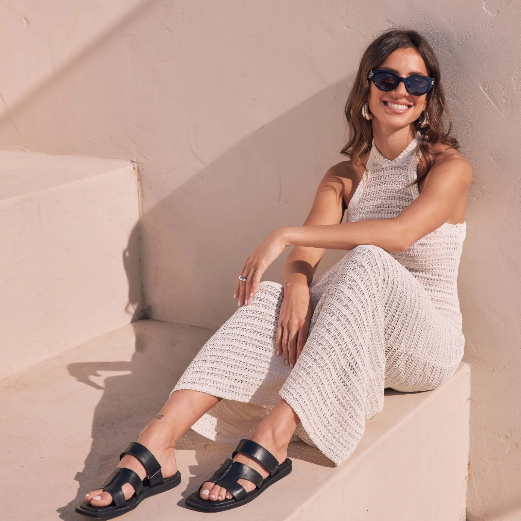 MISAYAO LEATHER SLIDE SANDALS>EOS Footwear Sale