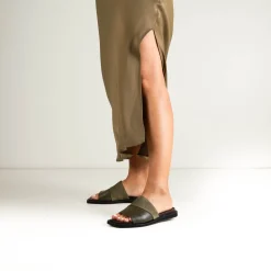 MONSE SLIDE SANDALS LEATHER>EOS Footwear Outlet