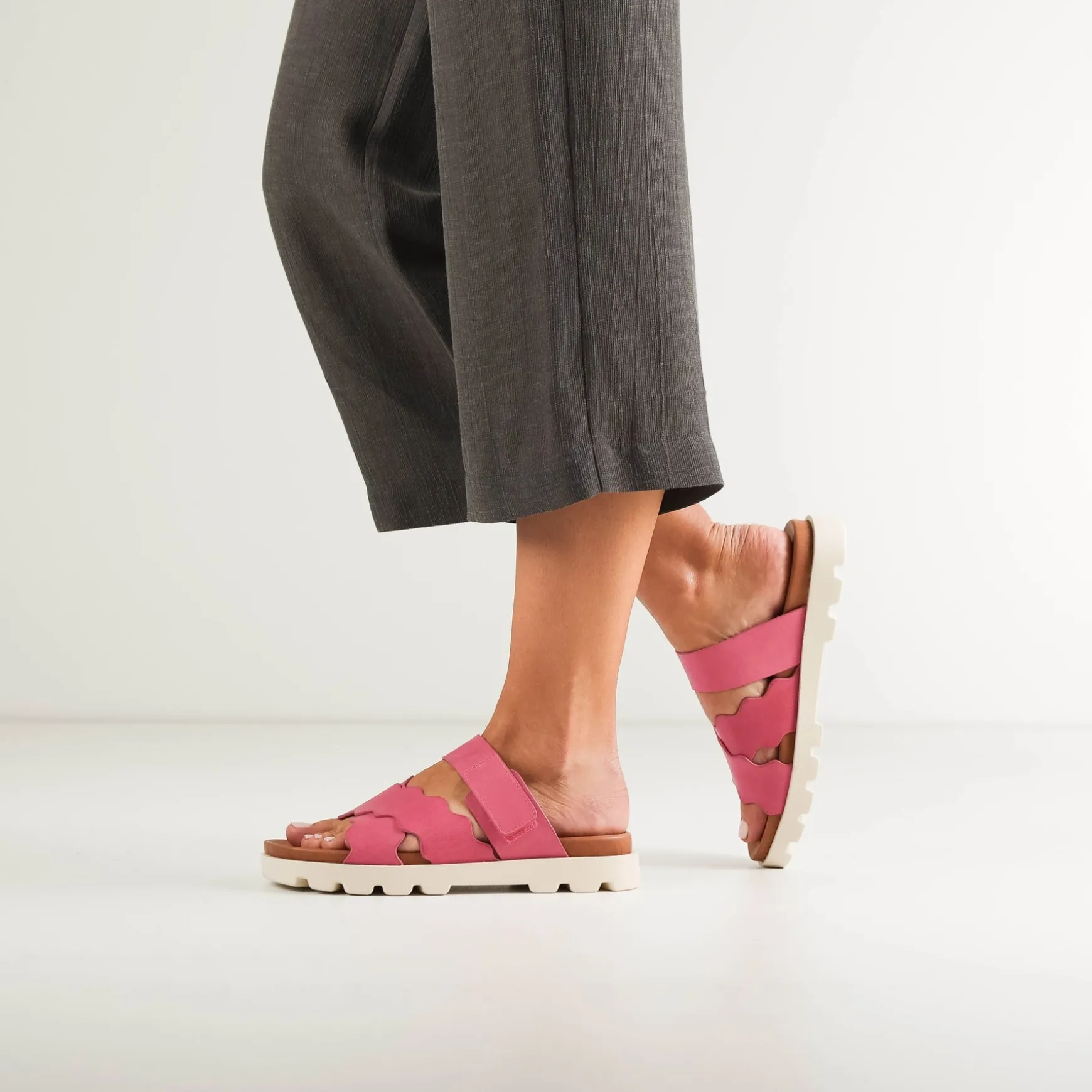 NISSA SLIDE SANDALS LEATHER>EOS Footwear Cheap