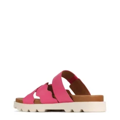 NISSA SLIDE SANDALS LEATHER><noscript><img width=