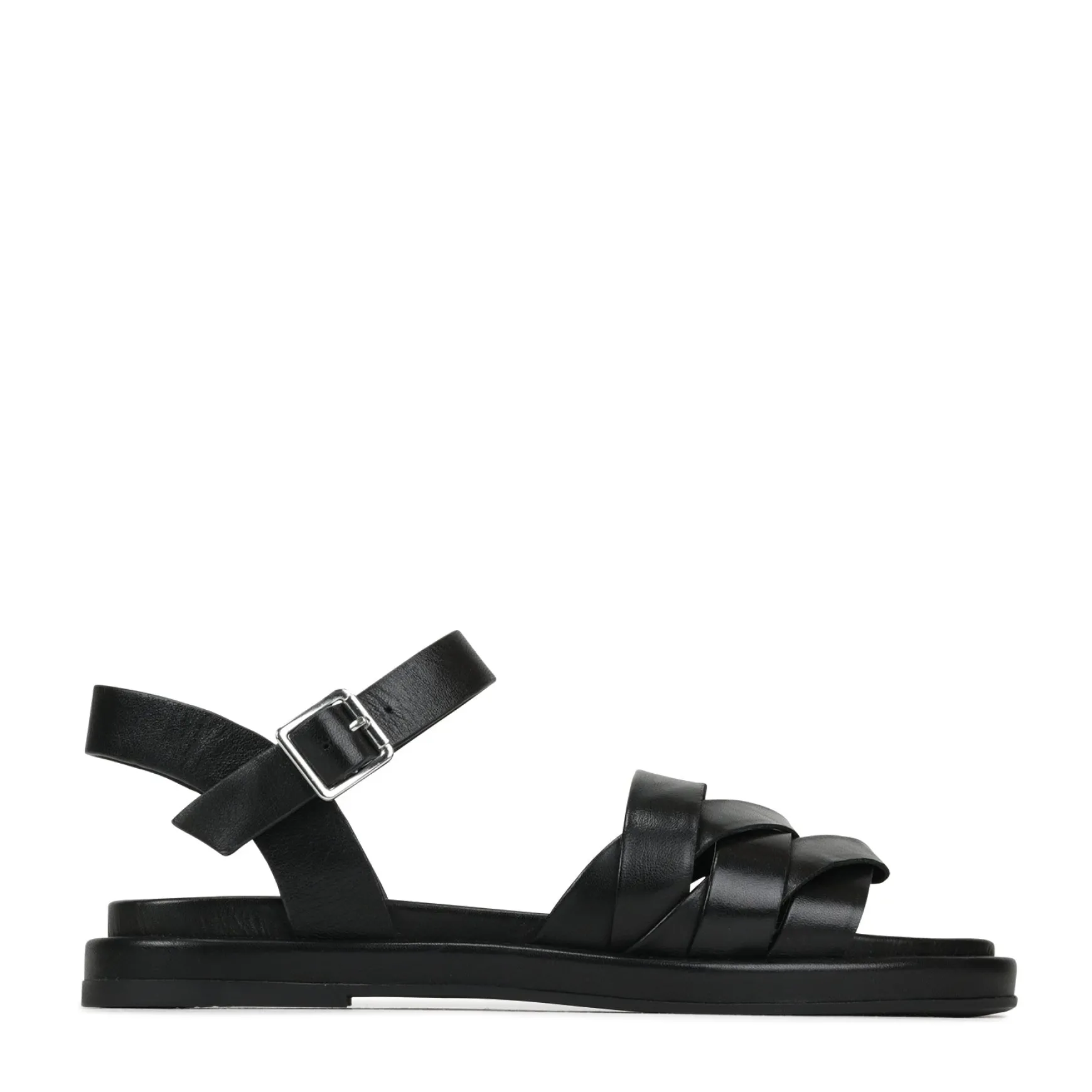 ORIGAMI LEATHER SLIDE SANDALS>EOS Footwear Clearance