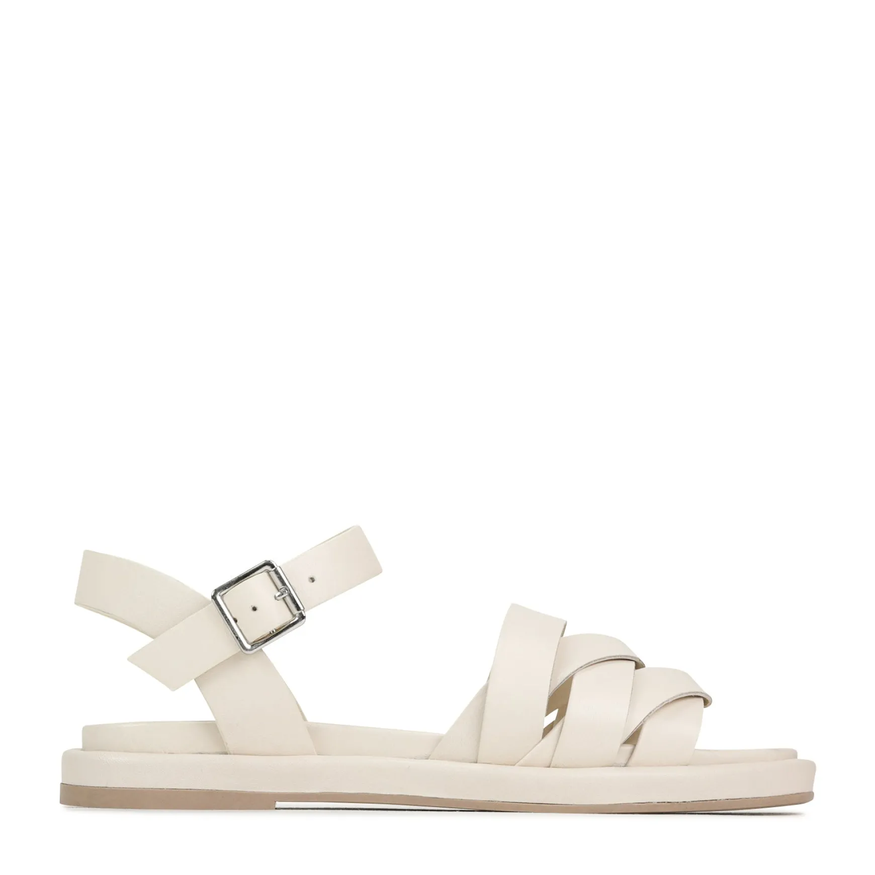 ORIGAMI LEATHER SLIDE SANDALS>EOS Footwear Clearance