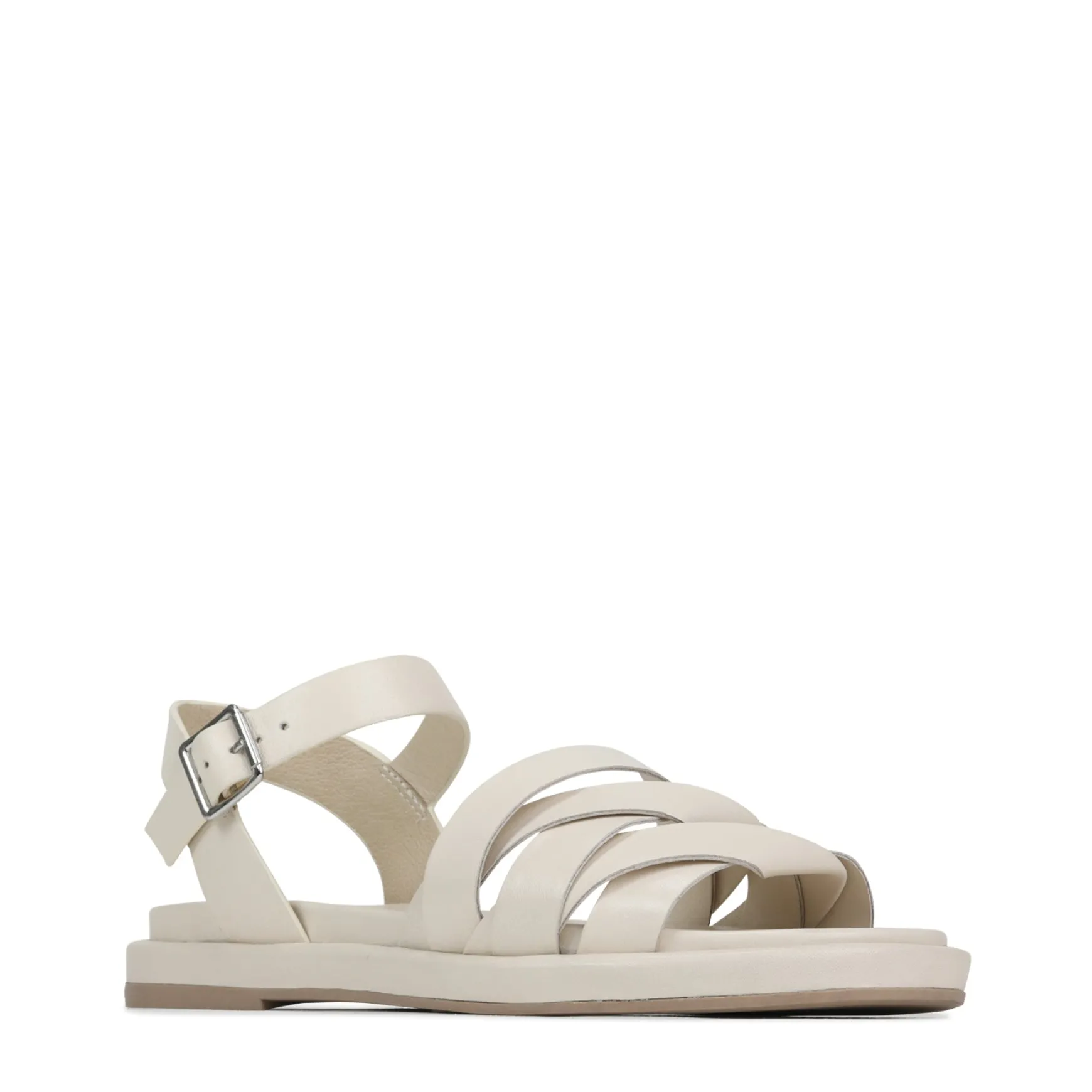 ORIGAMI LEATHER SLIDE SANDALS>EOS Footwear Clearance