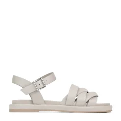 ORIGAMI LEATHER SLIDE SANDALS><noscript><img width=